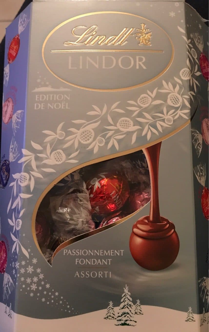 Lindt Lindor édition de noël packshot