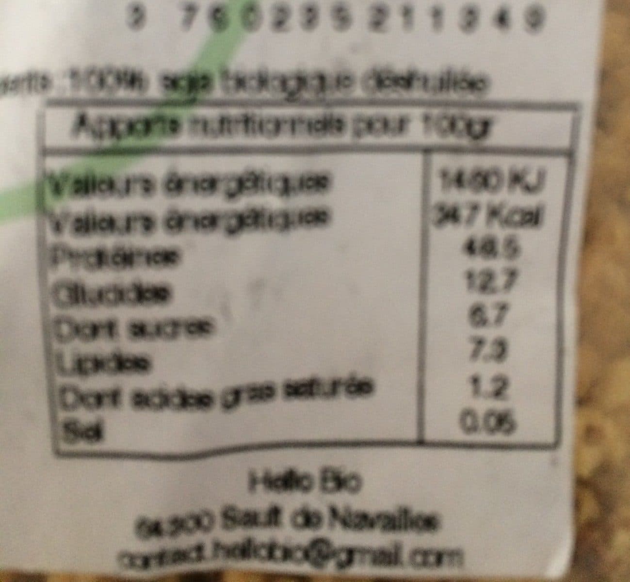 Open Food Facts Proteines de soja packshot