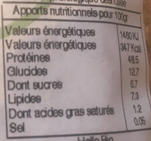 Open Food Facts Coeur de soja packshot