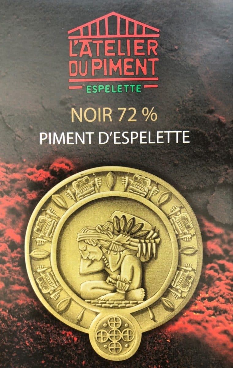 L'Atelier du Piment Chocolat noir 72% au piment d'espelette packshot