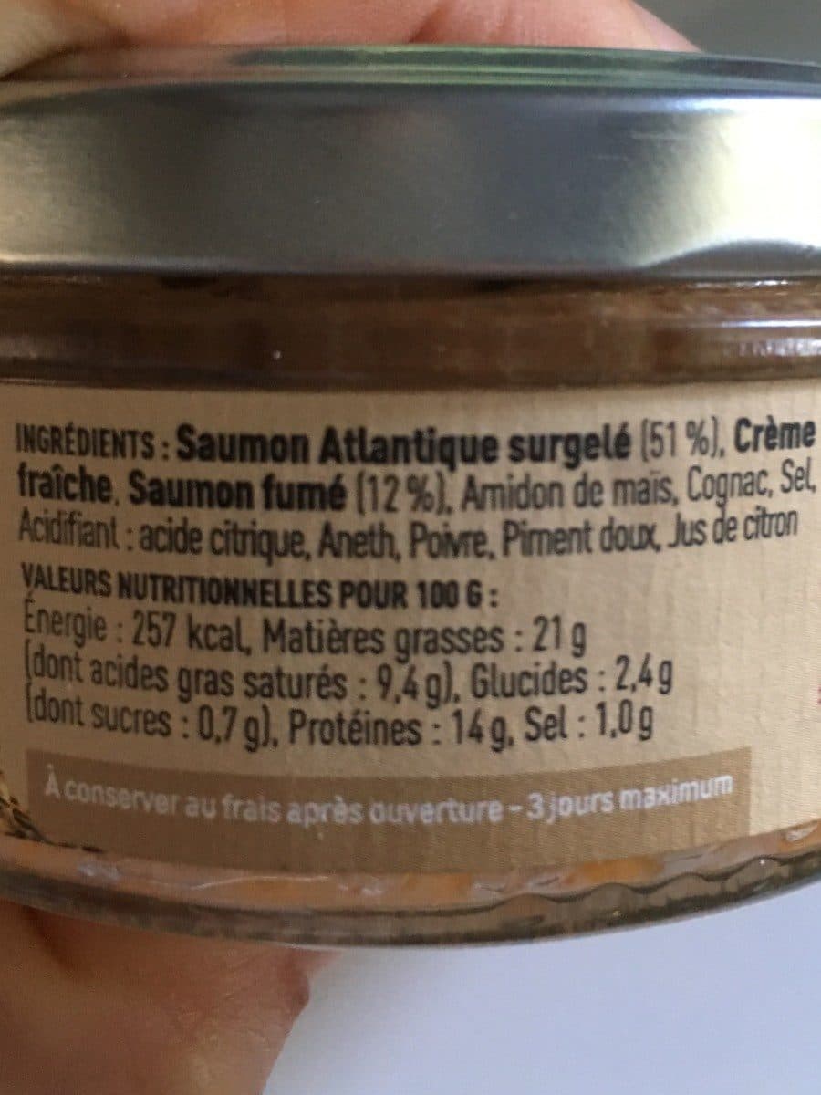 Open Food Facts Rilettes de saumon packshot