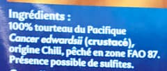 Nautilus Pinces de Tourteau du Pacifique cuites packshot
