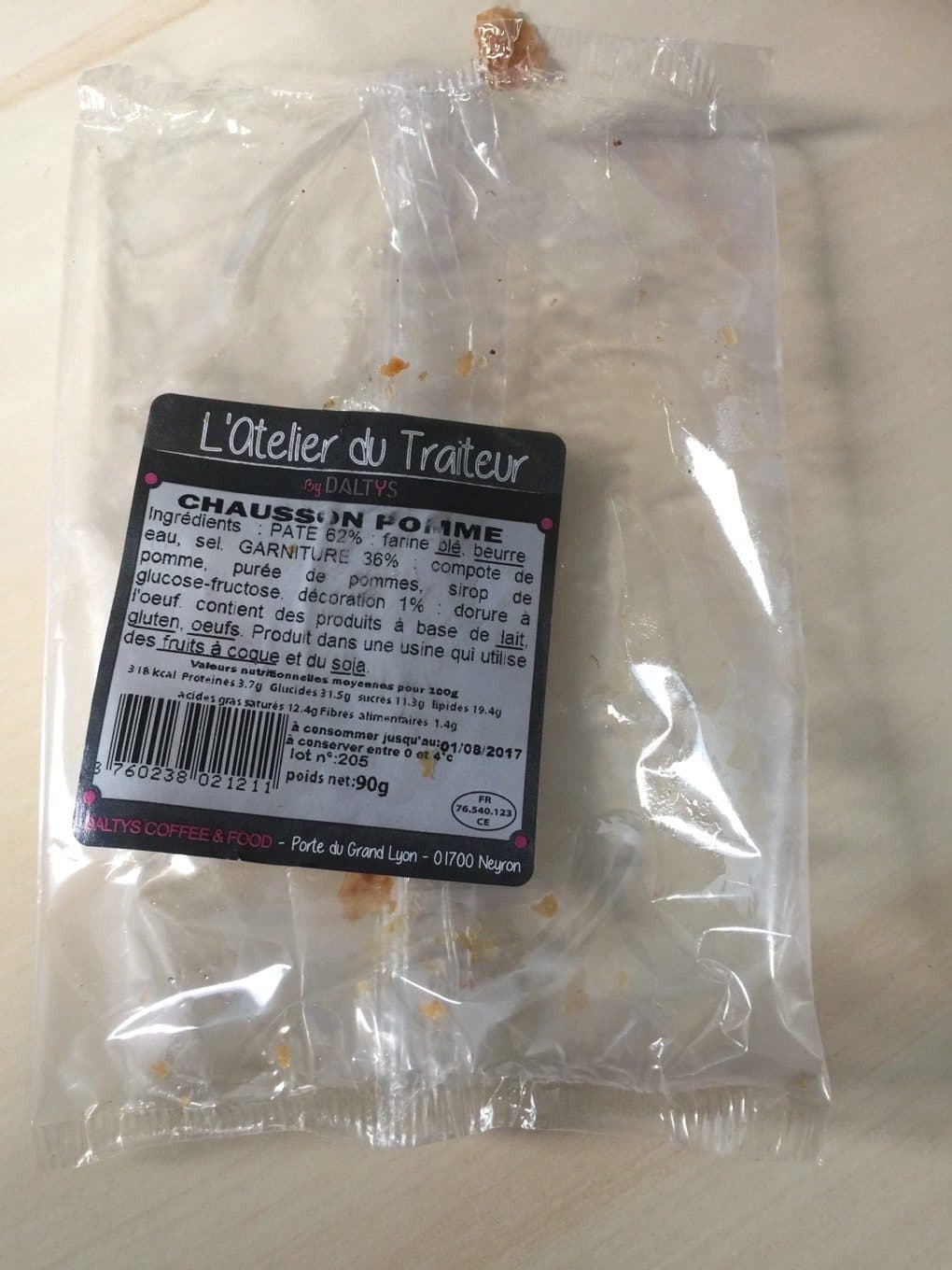 Atelier Du Traiteur Chausson pomme packshot