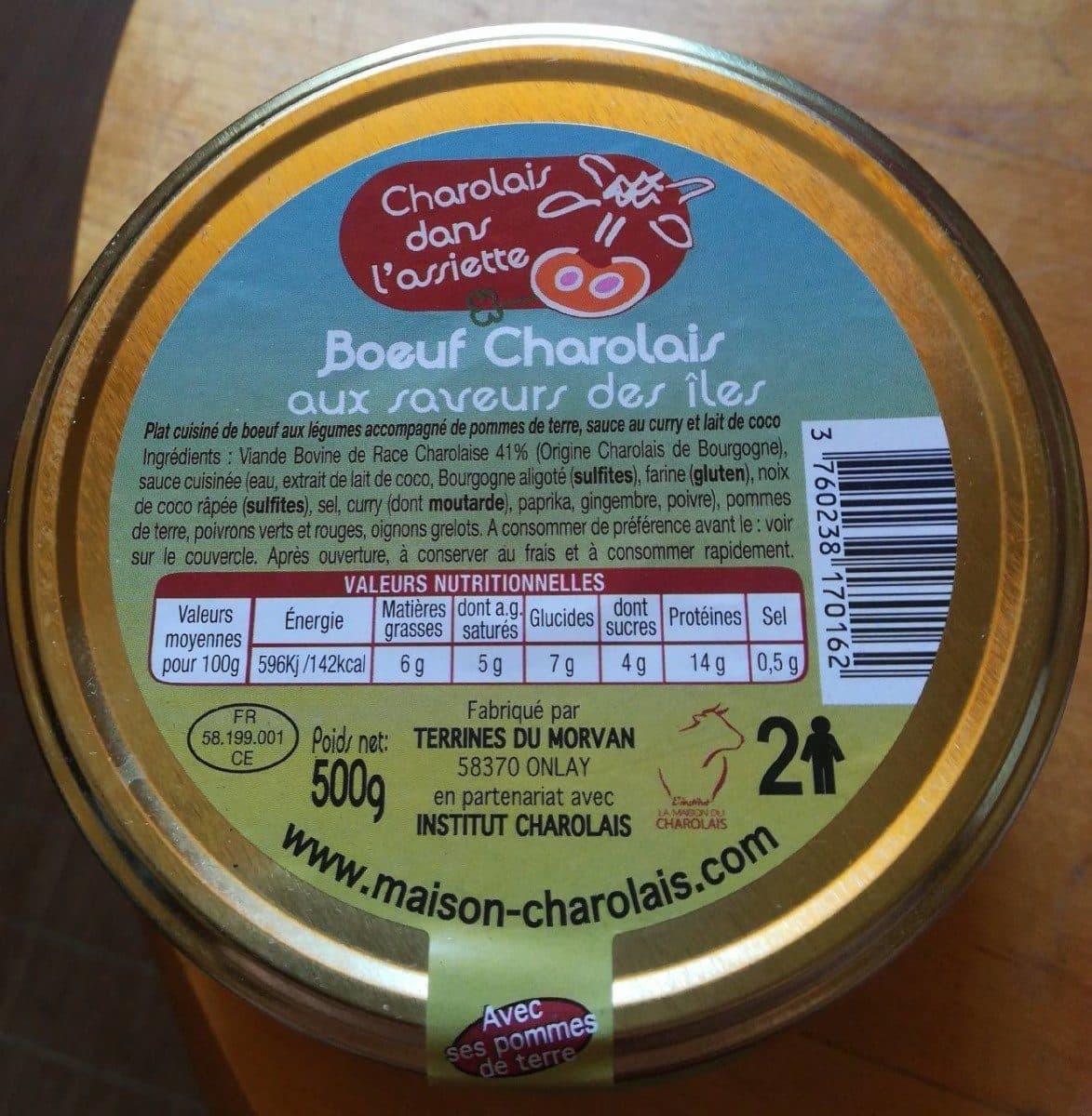 Open Food Facts bœuf charolais aux saveurs des îles packshot
