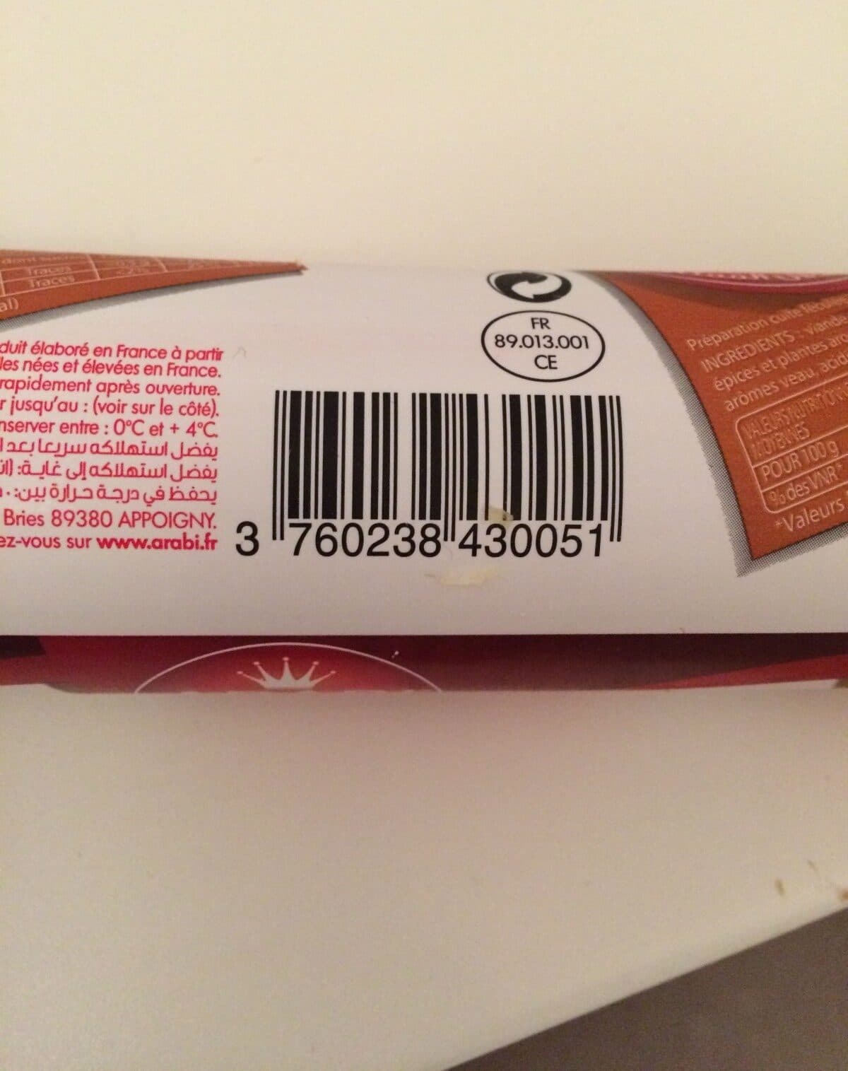 Arabi Déliss' de Volaille packshot