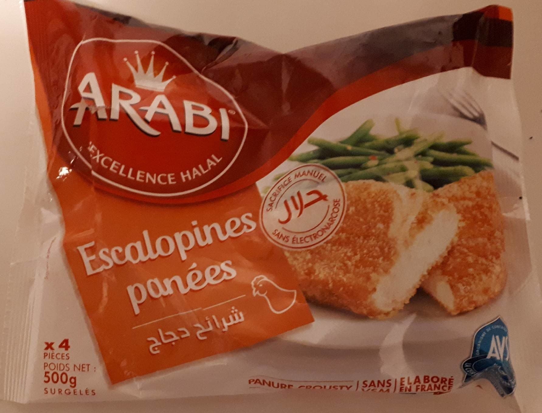 Arabi Escalopines panées packshot