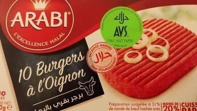 Arabi Burger a l'oignon packshot