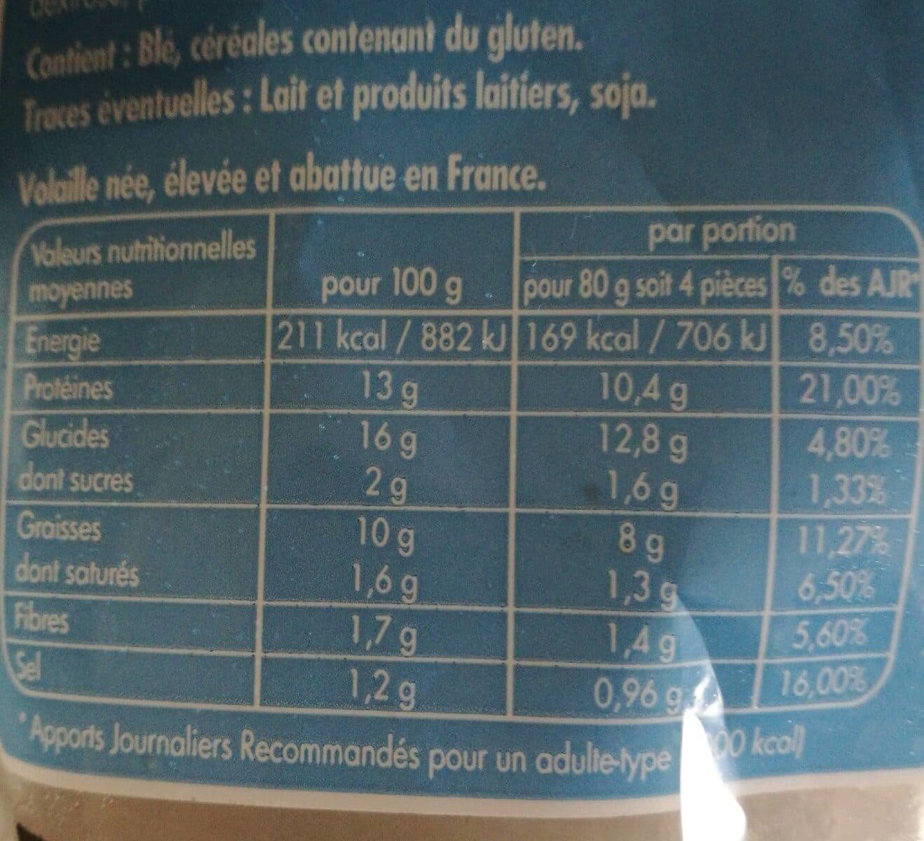 Open Food Facts Beignets de nuggets au filet de poulet packshot