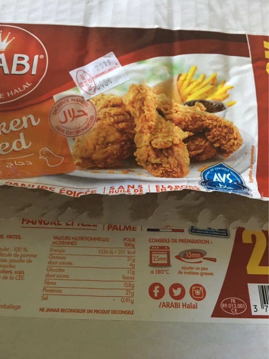 Arabi Chicken fried packshot