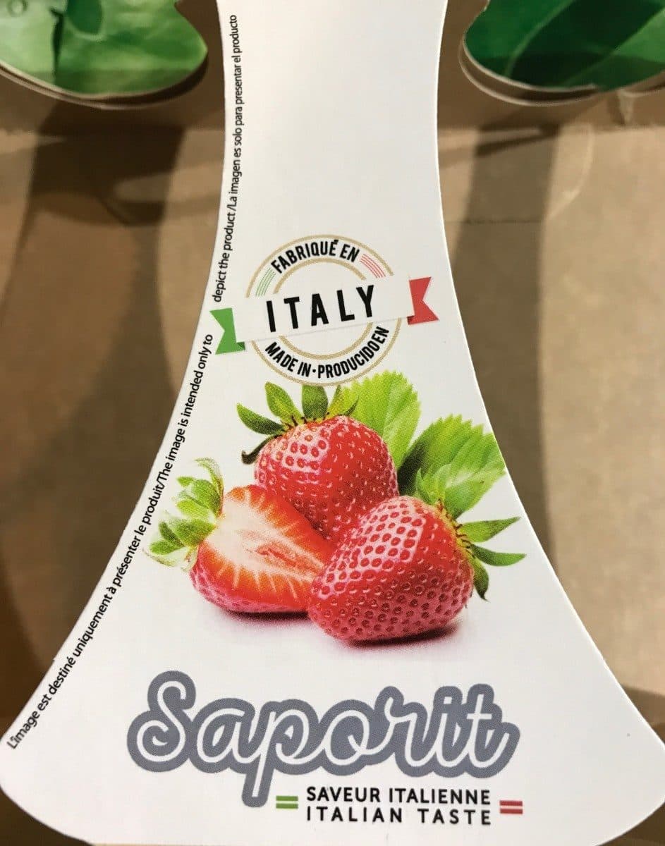 Saporit Crème Glacée Italienne au Goût de Fraises Melba packshot