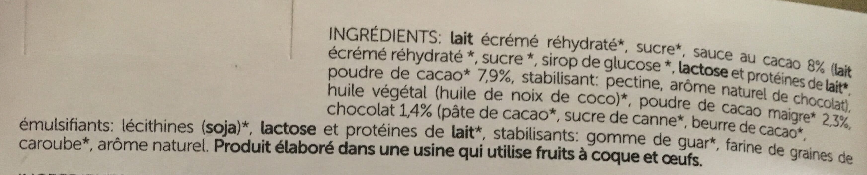 Sapprit Glace bio au goût de crème et chocolat packshot