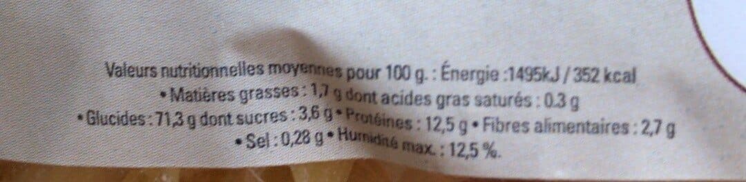 Open Food Facts Penne Blanches packshot