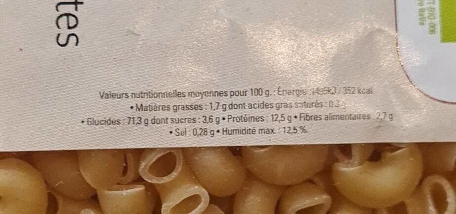 Sélection des comptoirs Pâtes bio blanches packshot