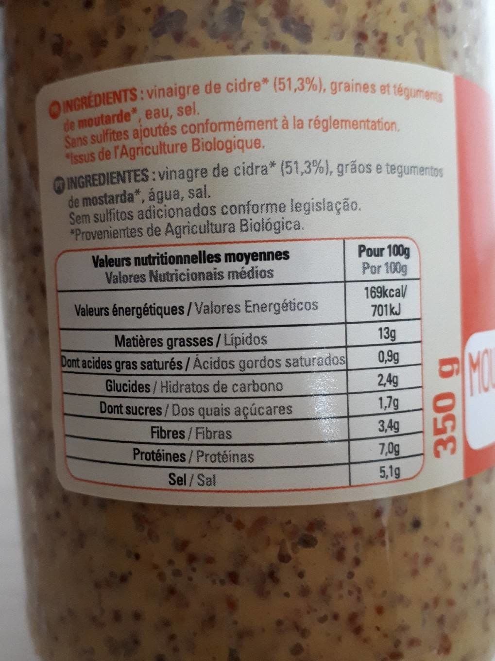 La Sélection Des Comptoirs Moutarde À L'ancienne 350G packshot