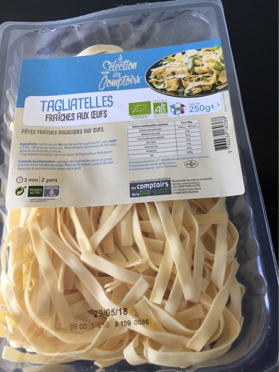 La Sélection des Comptoirs Tagliatelles fraîches aux oeufs packshot