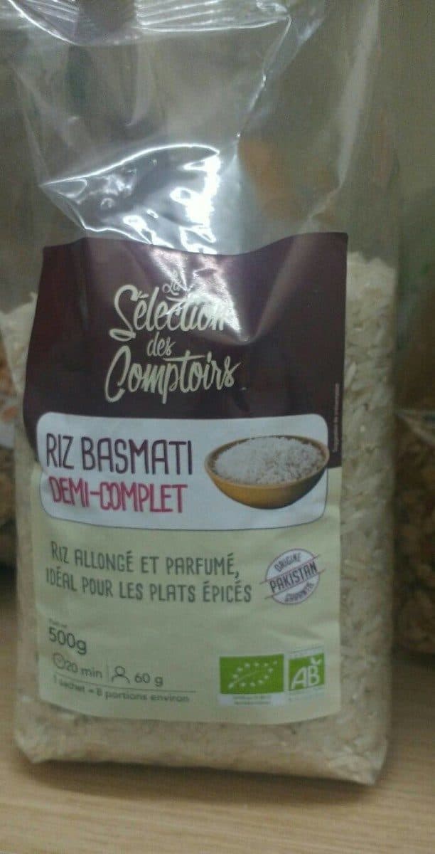 la sélection des comptoirs Riz basmati demi-complet packshot