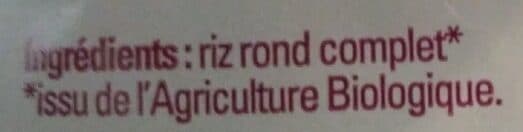 Sélection des comptoirs Riz rond complet packshot