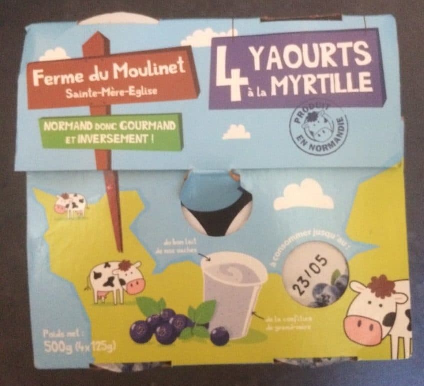 Ferme du Moulinet Yaourt a la myrtille packshot
