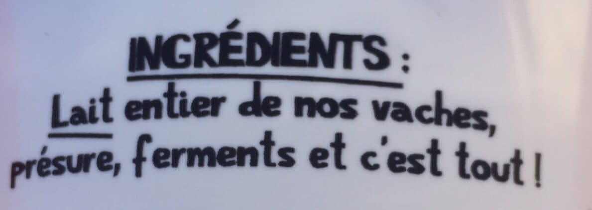 Open Food Facts Le Lissé Fermier packshot