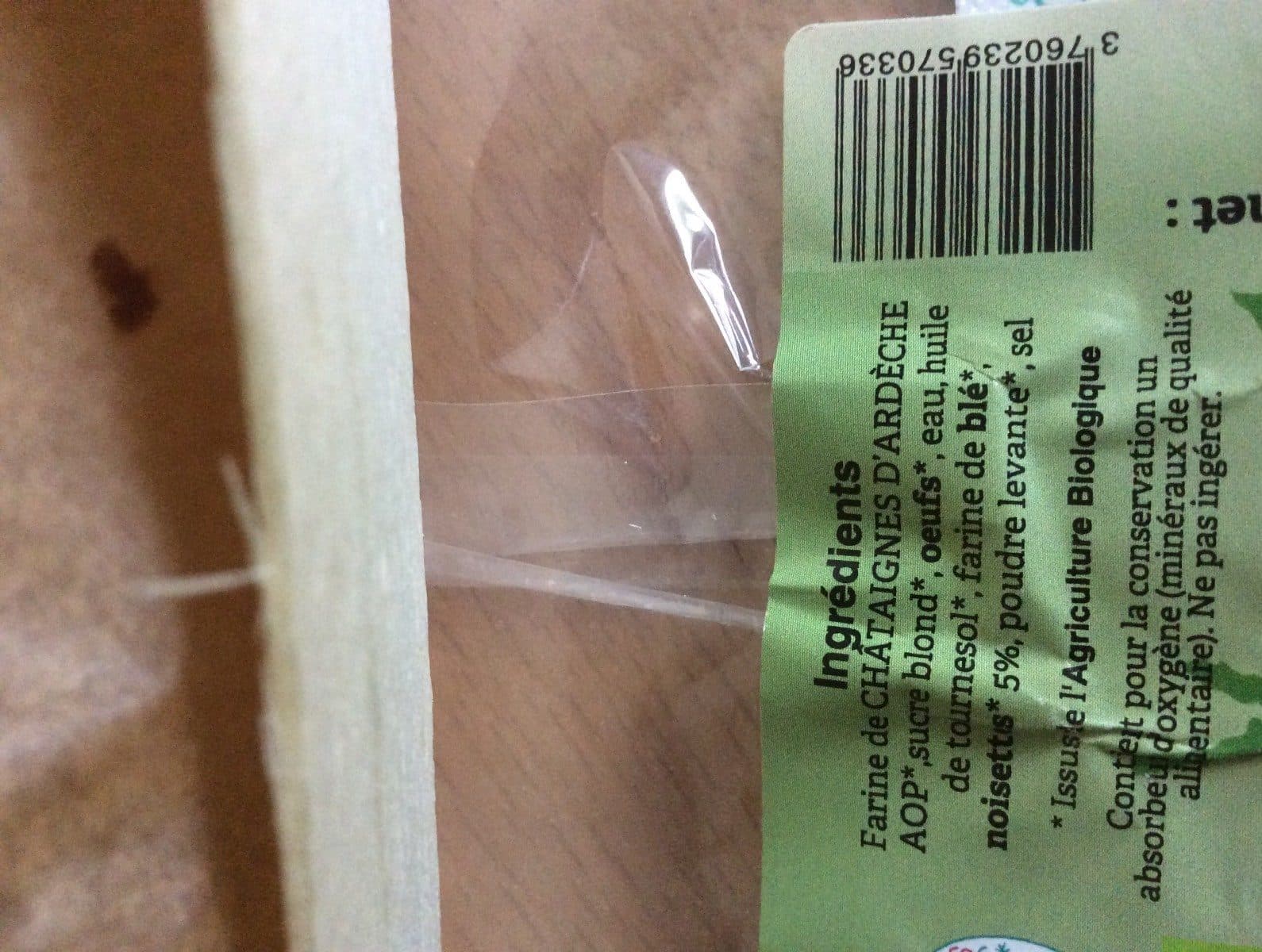 Open Food Facts Moelleux de chataigne packshot