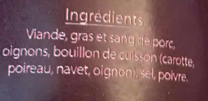Les Mille Sources Boudin à tartiner packshot