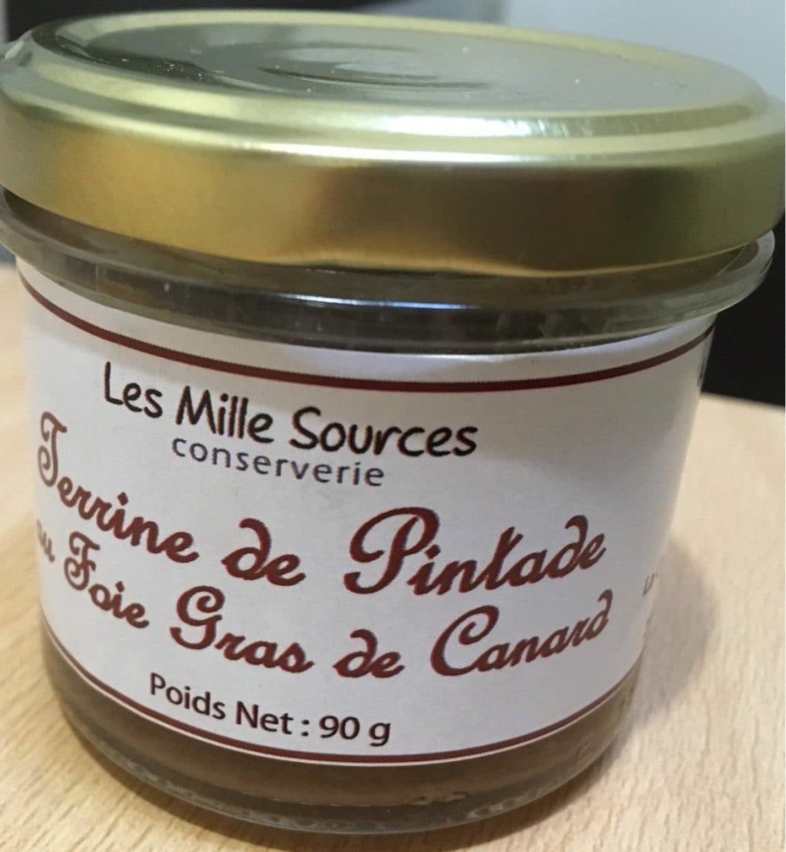 Les Mille Sources Terrine de Pintade au Foie Gras de Canard packshot