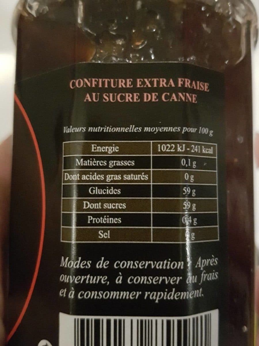 Open Food Facts Confiture extra fraise packshot