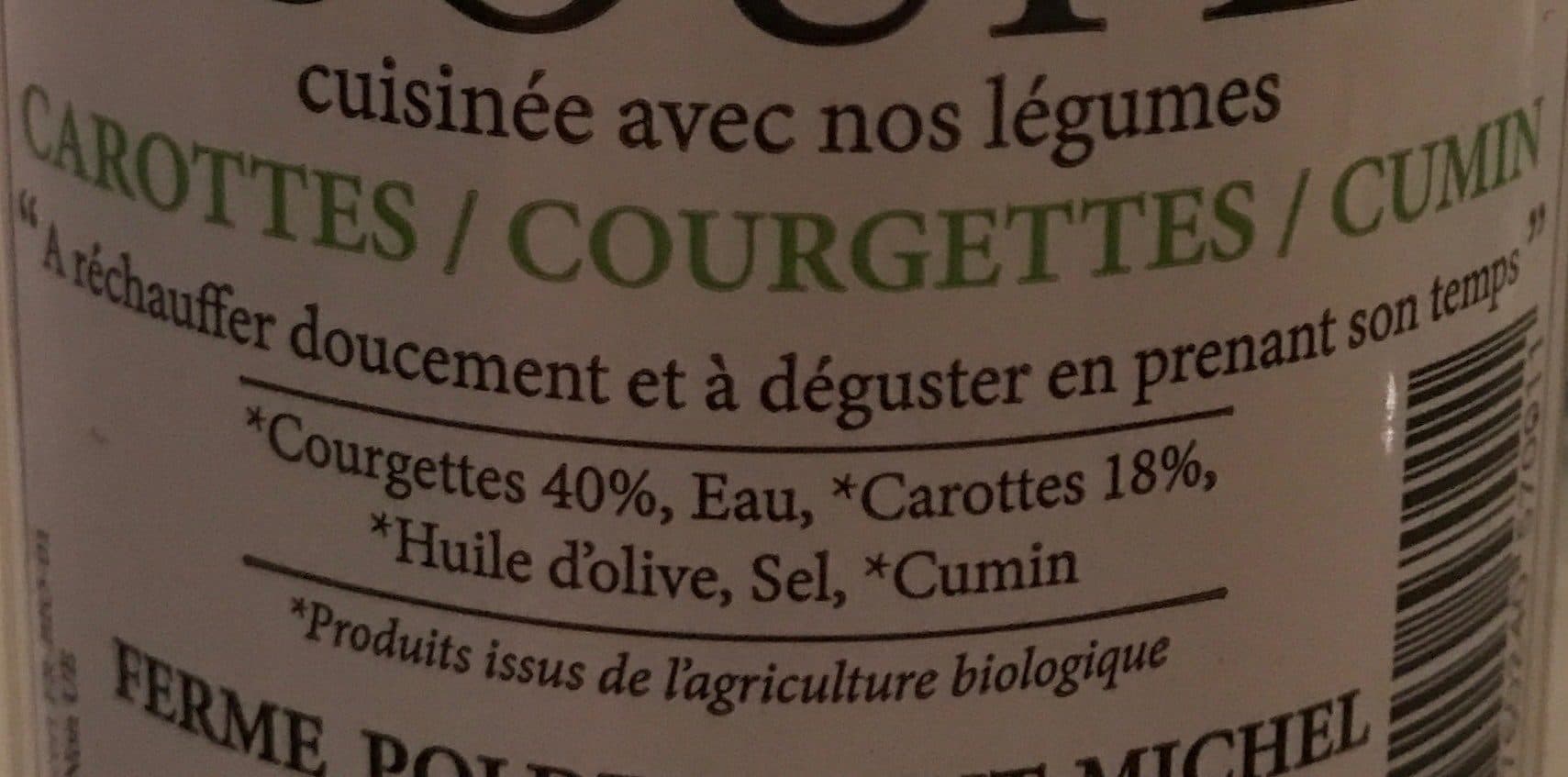 Soupe du Mont Soupe Carottes / Courgettes / Cumin packshot