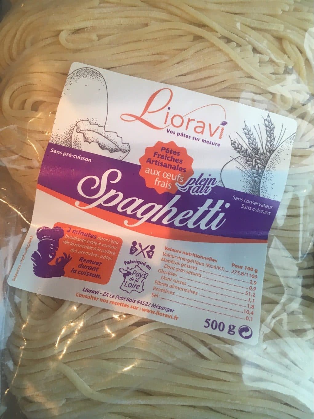 Lioravie Spaghetti packshot