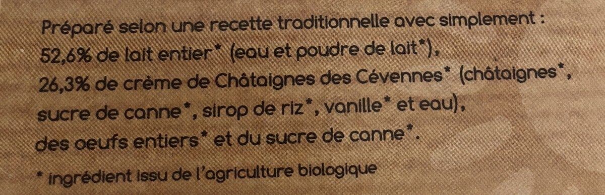 Le Bio De Manon Flan a la chataigne packshot