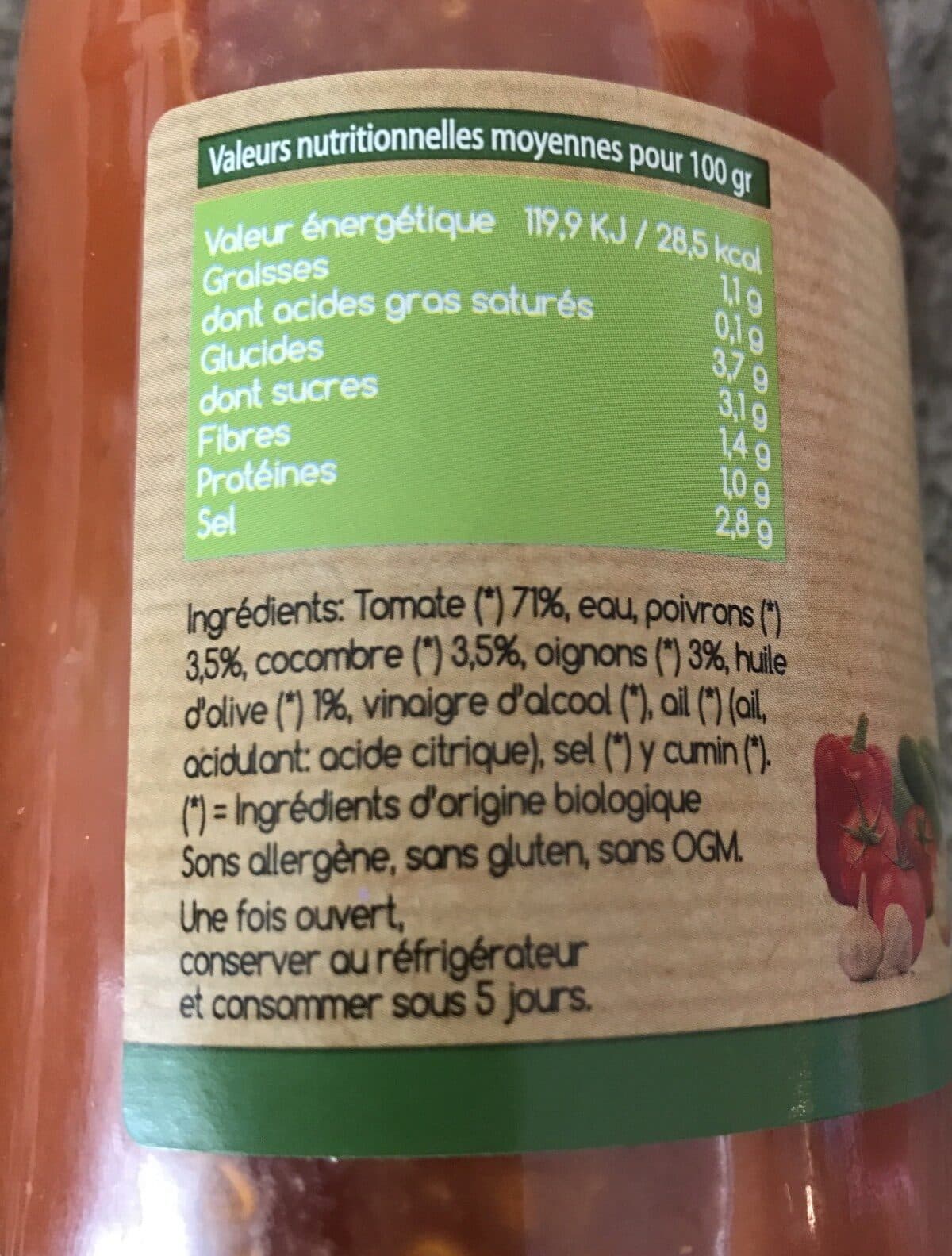 Le Bio De Manon Gazpacho packshot