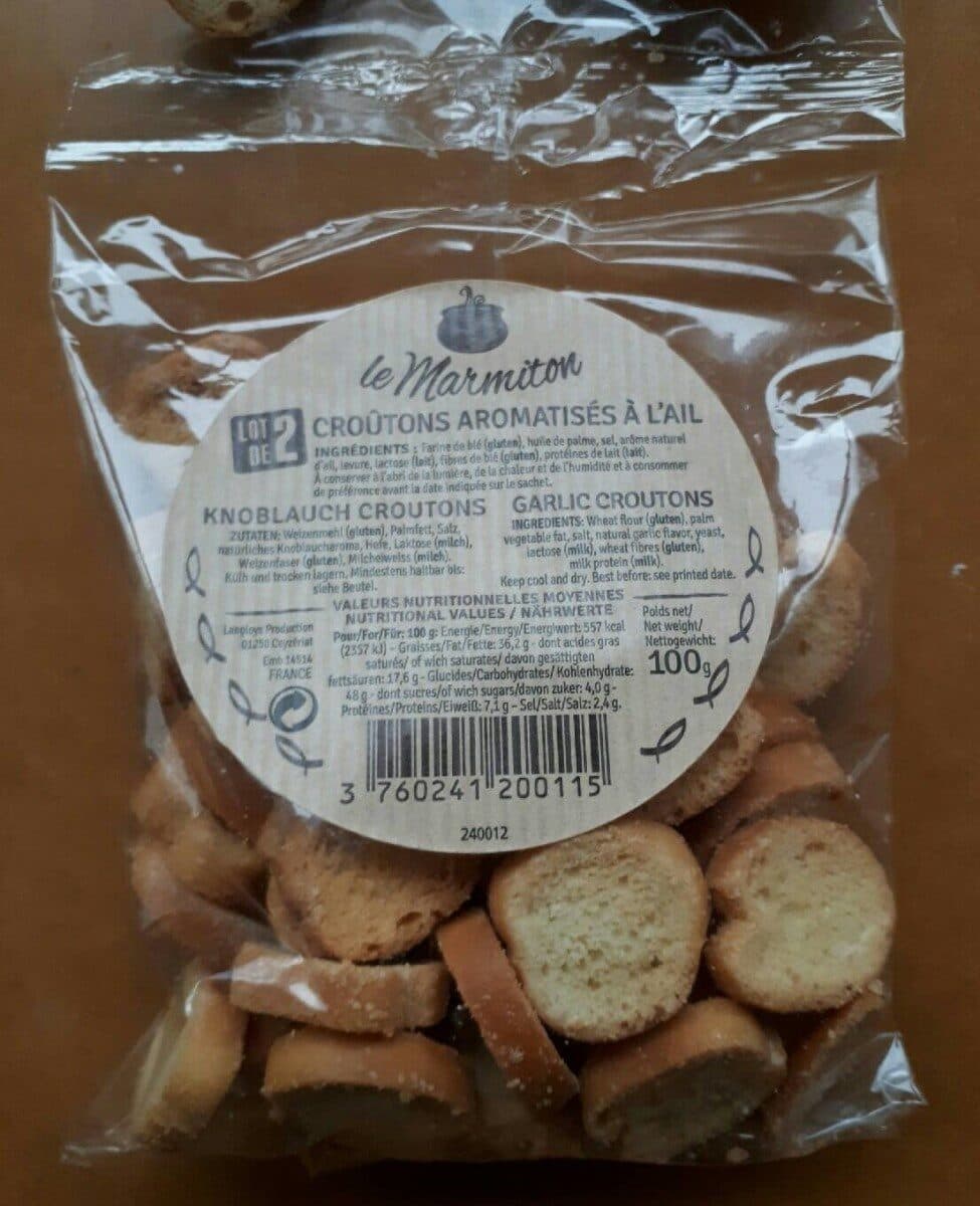 Le Marmiton Croutons aromatisés à l'ail packshot