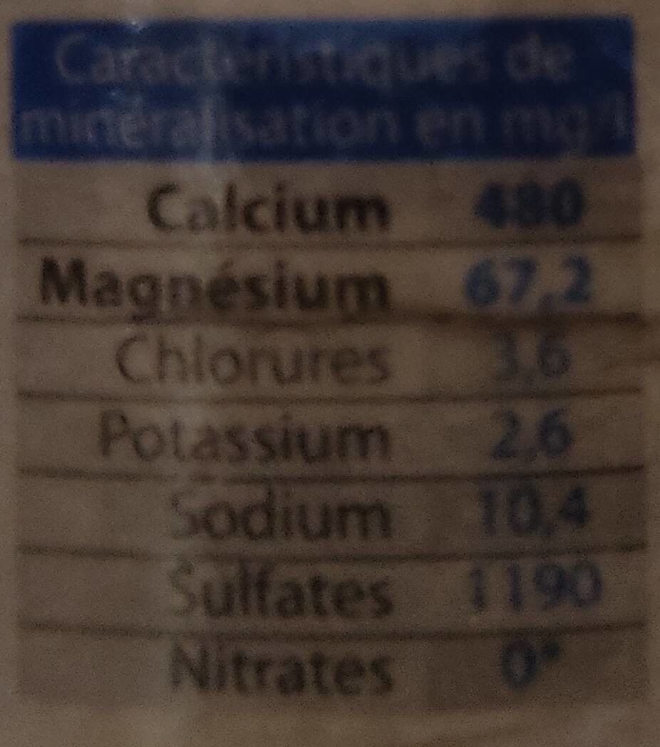 Open Food Facts Eau minérale naturelle packshot