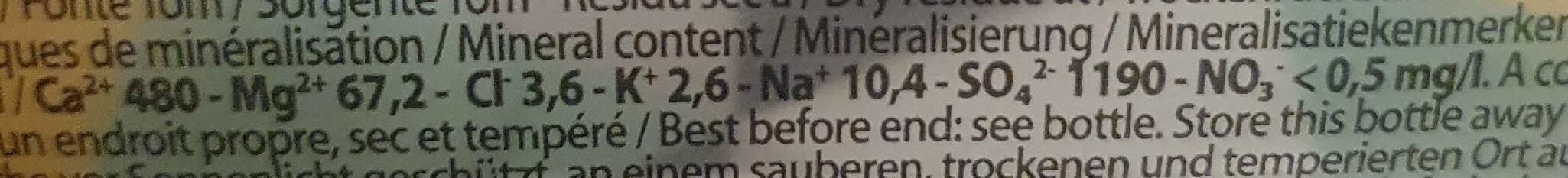 velle min froy Eau minérale naturelle pétillante 0,75L verre Prestige packshot