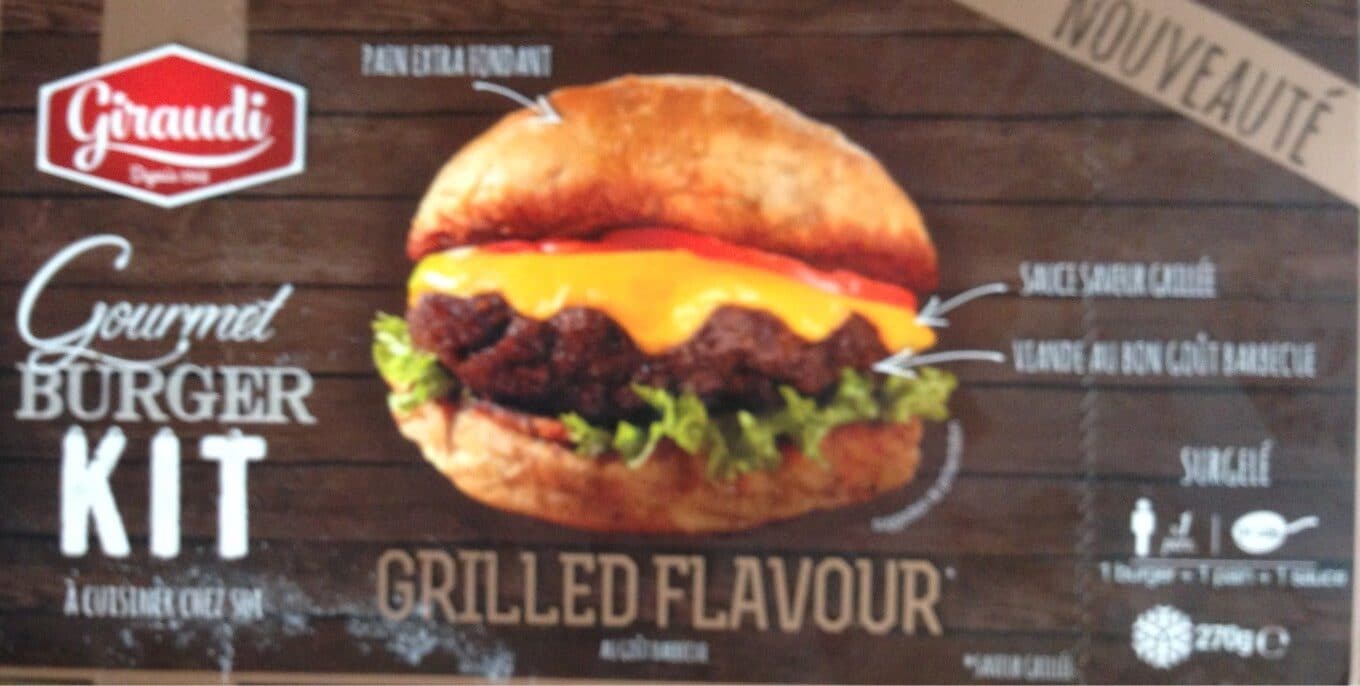Giraudi Depuis 1968 Gourmet burger kit à cuisiner chez soi packshot