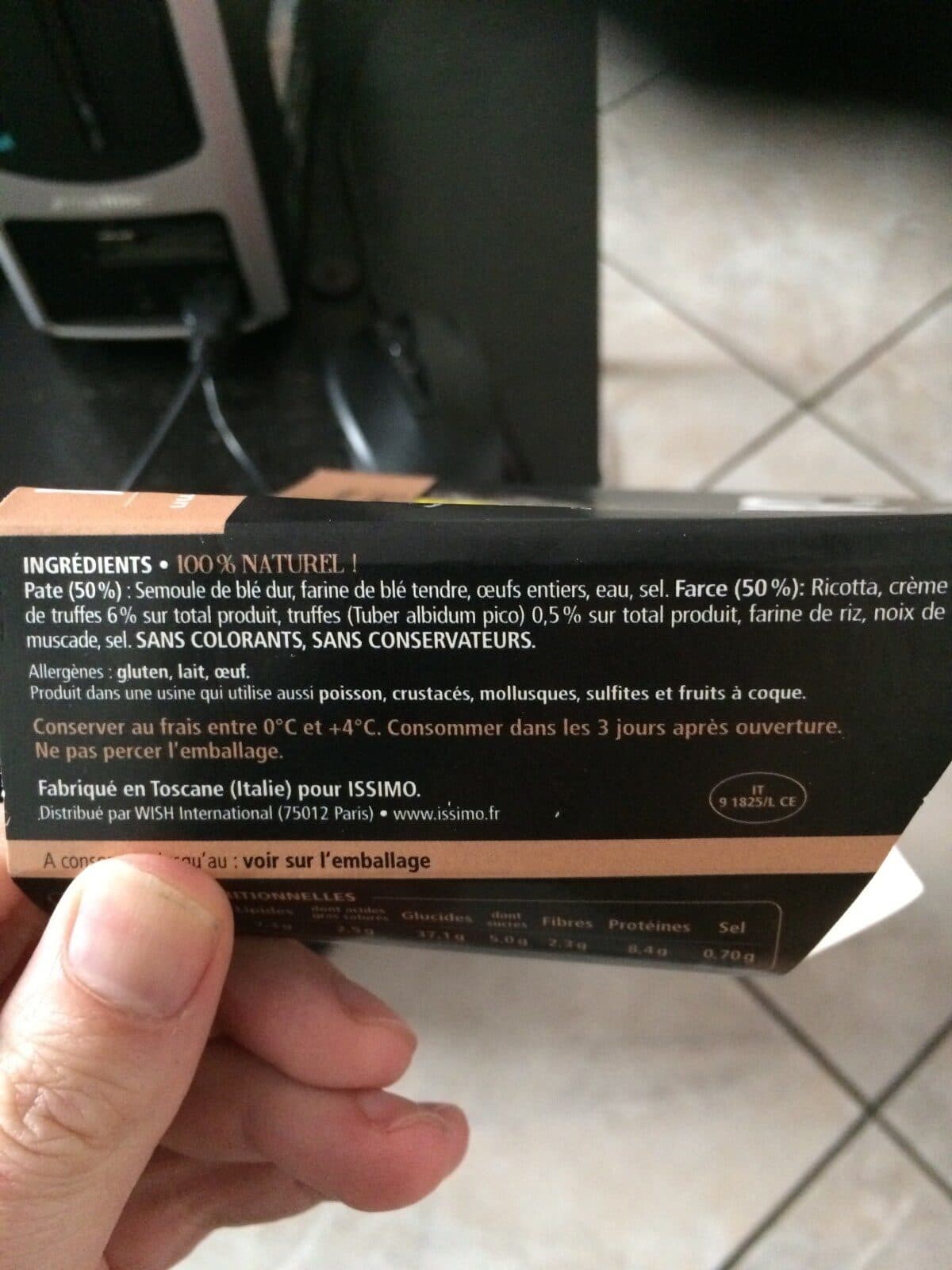 Issimo Ravioli aux Truffes de Toscane packshot
