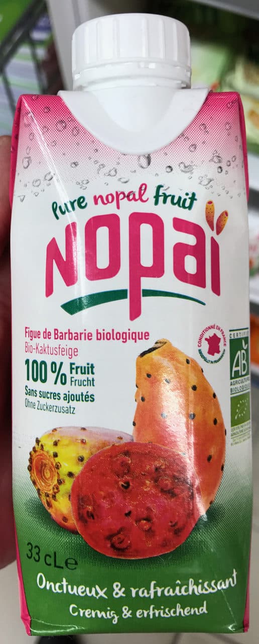 Nopai Figue de Barbarie biologique 100% fruit packshot