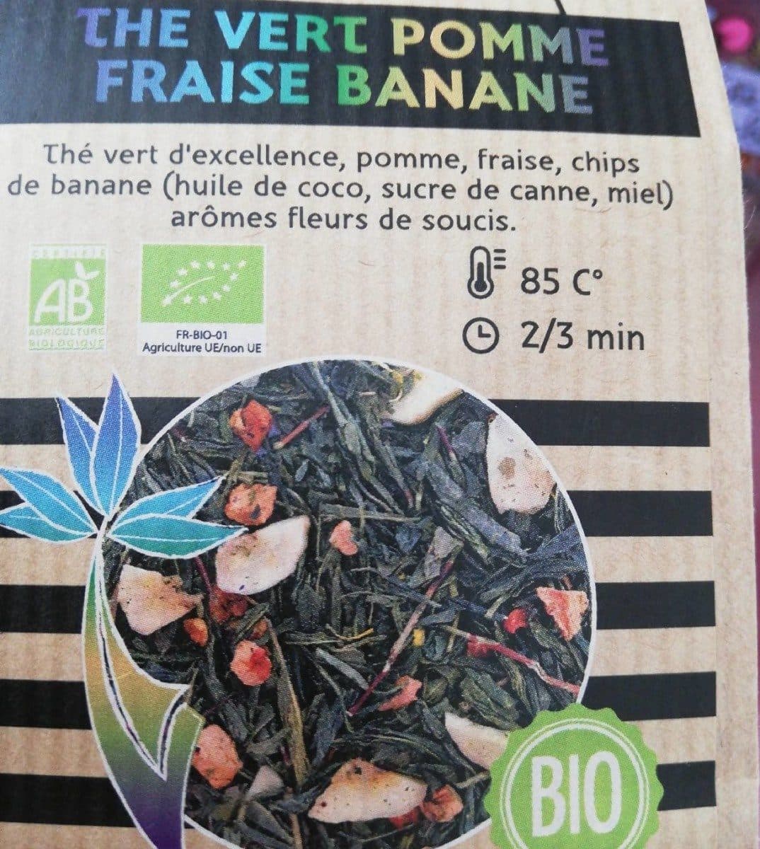 Open Food Facts Thé vert pomme fraise banane packshot