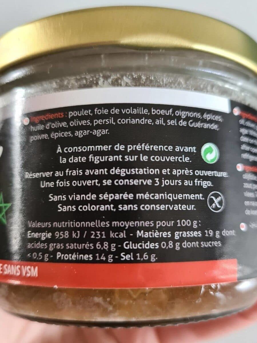Open Food Facts Pâté le marocain packshot