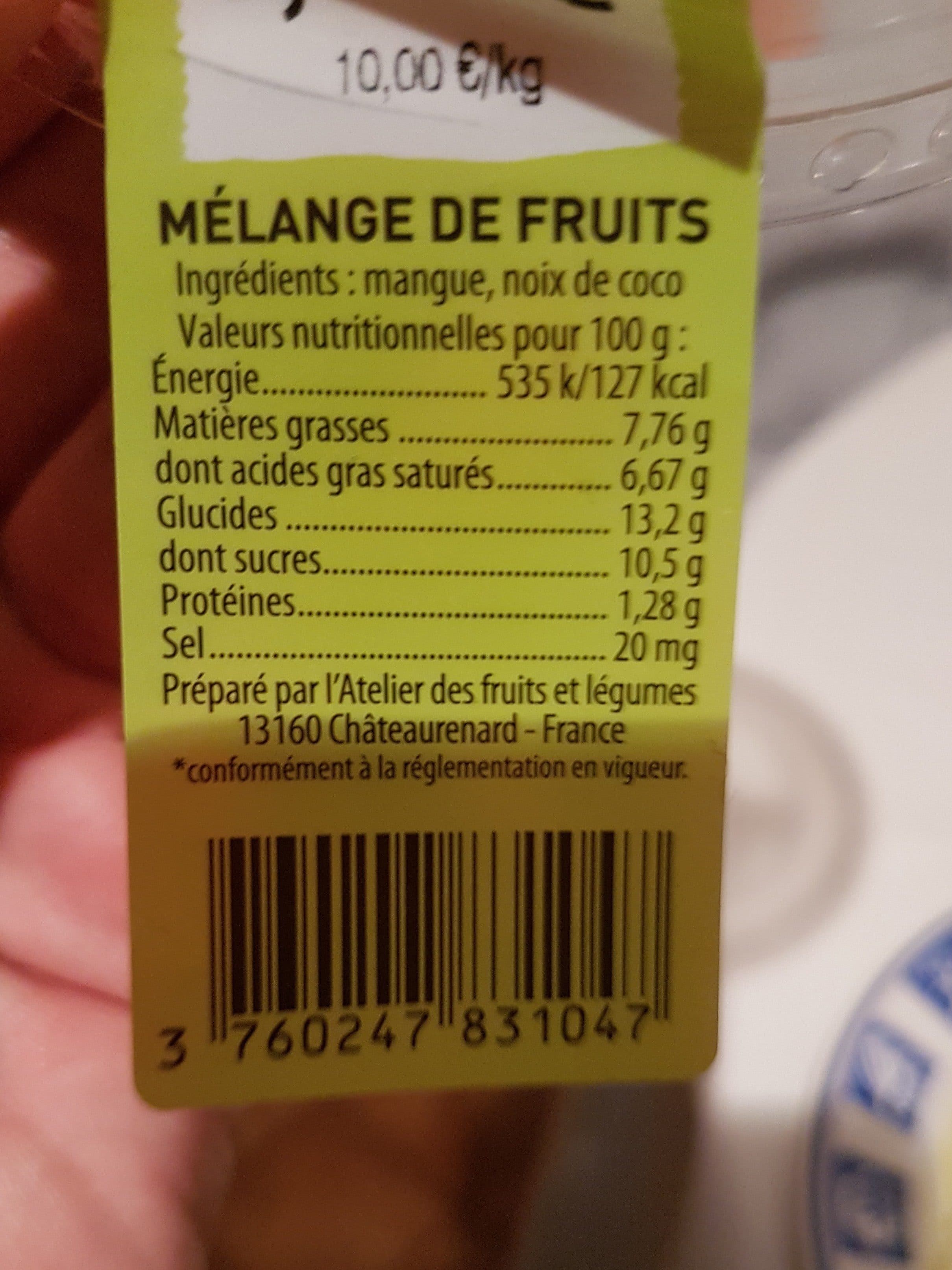 Grand Frais Duo mangue noix de coco packshot