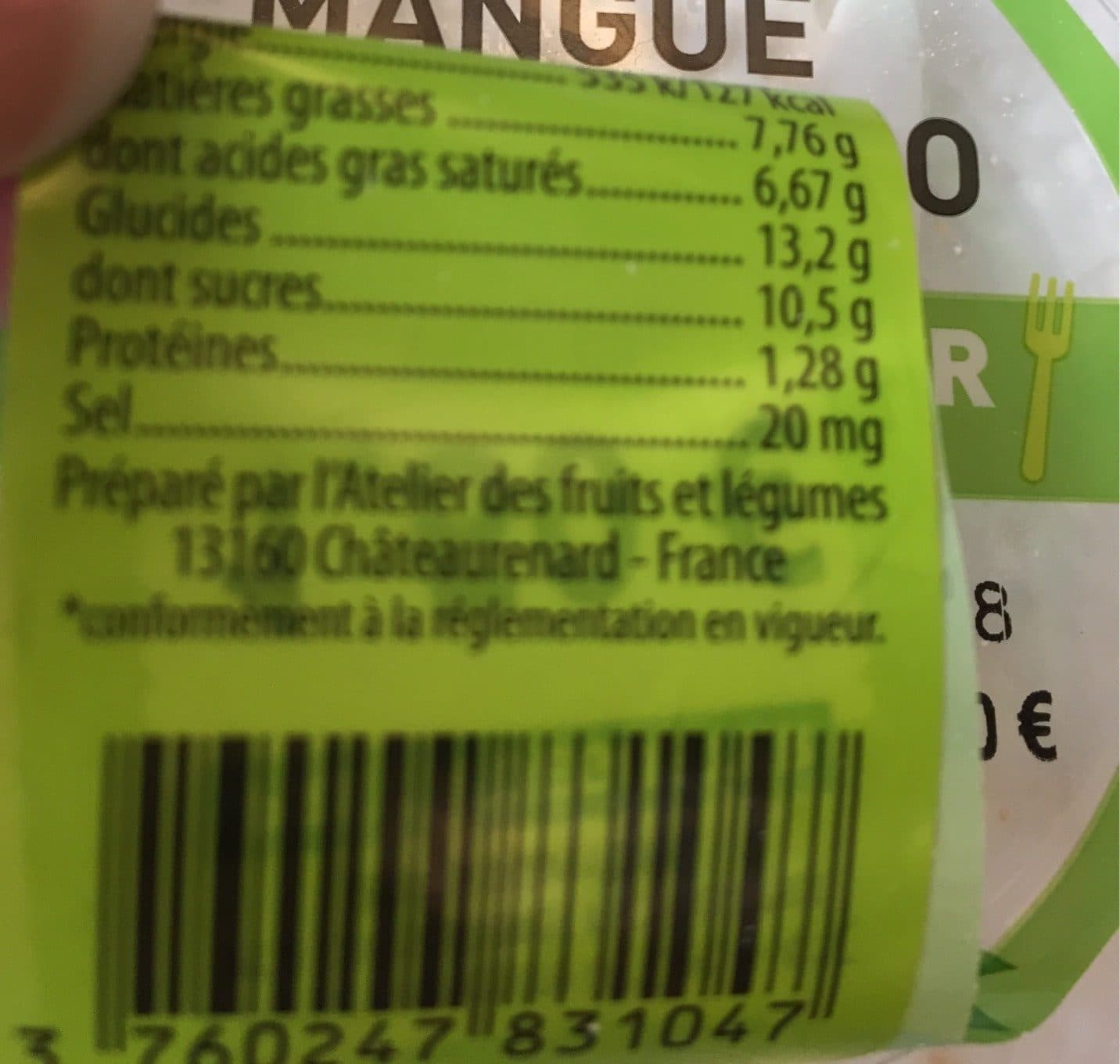 Grand Frais Duo mangue noix de coco packshot