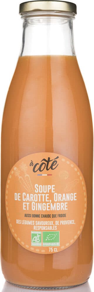 à côté Soupe de carotte orange et gingembre BIO packshot