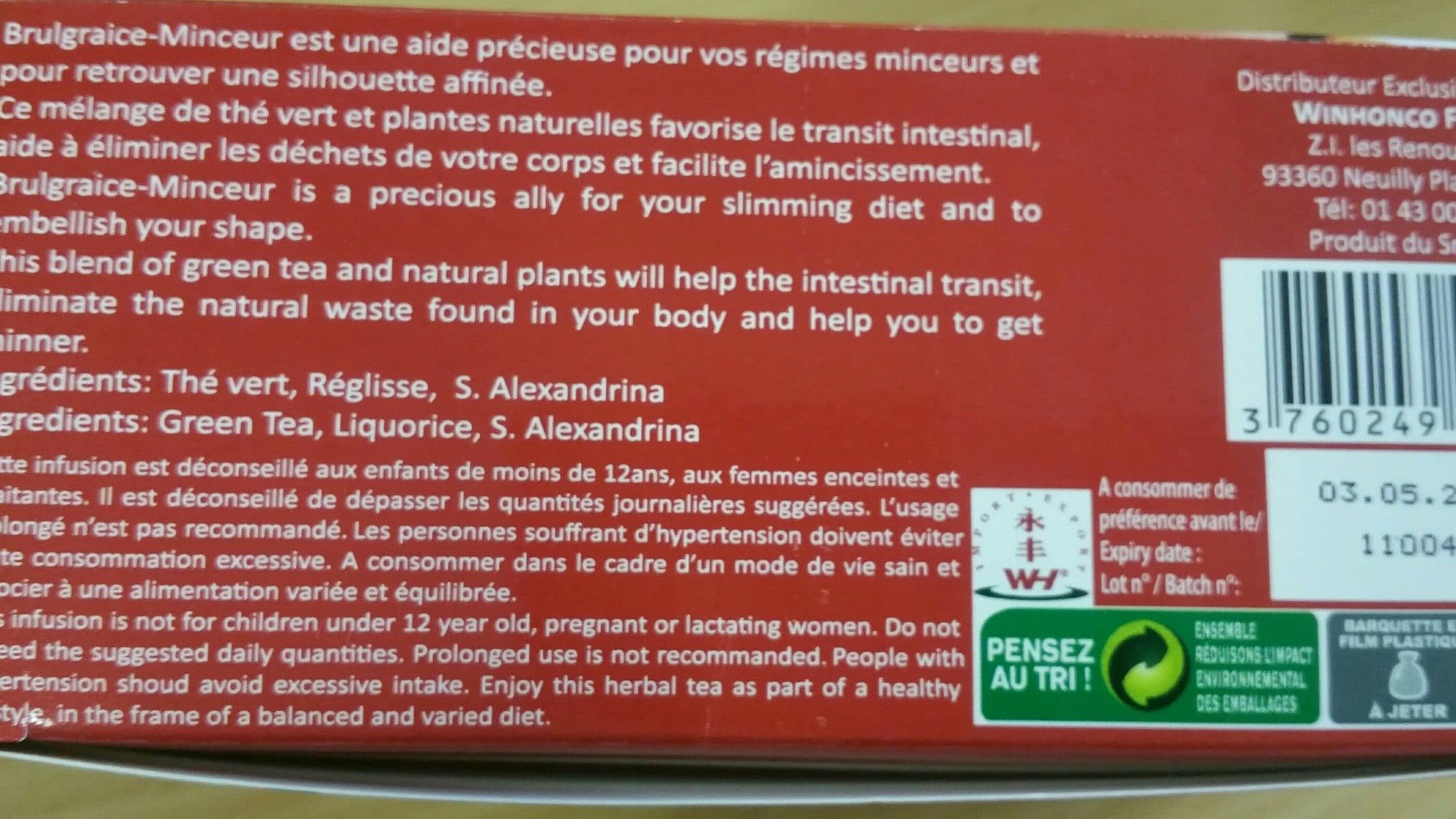 Fine Tonic BruleGraice Minceur packshot