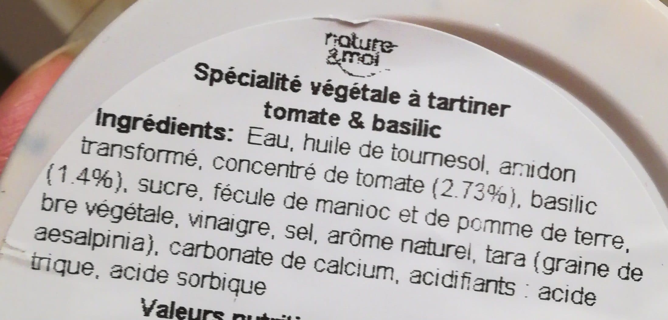 NATURÉ MOI Tomate & Basilic packshot