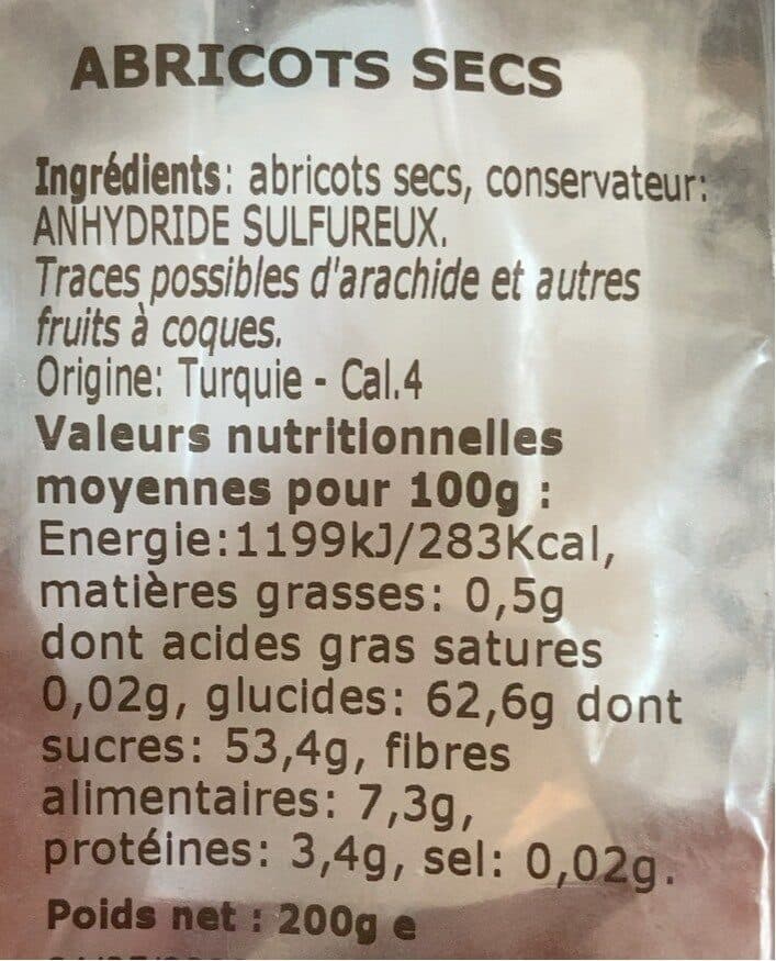 KÉO ABRICOTS secs packshot