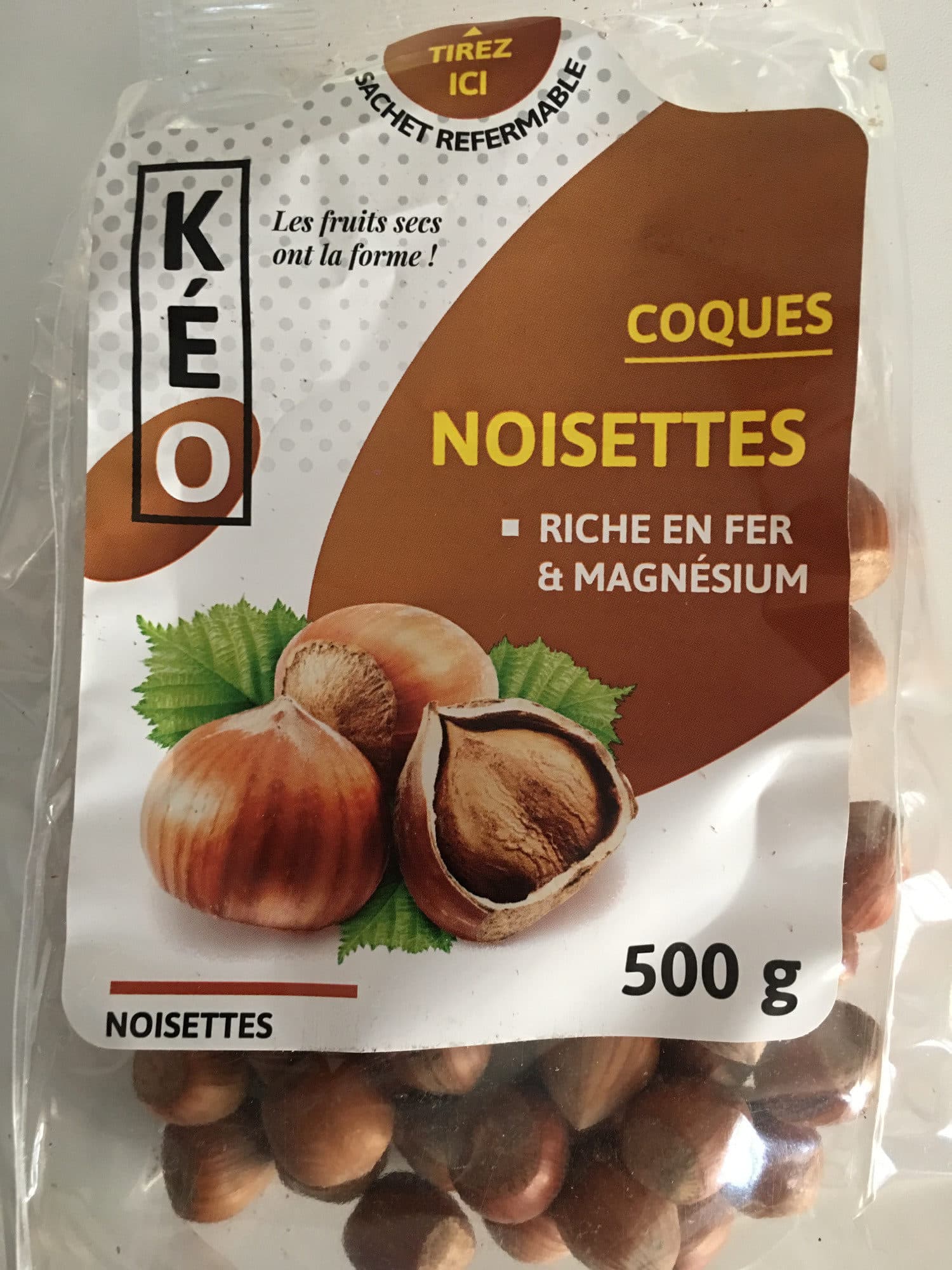KÉO Coques Noisettes packshot