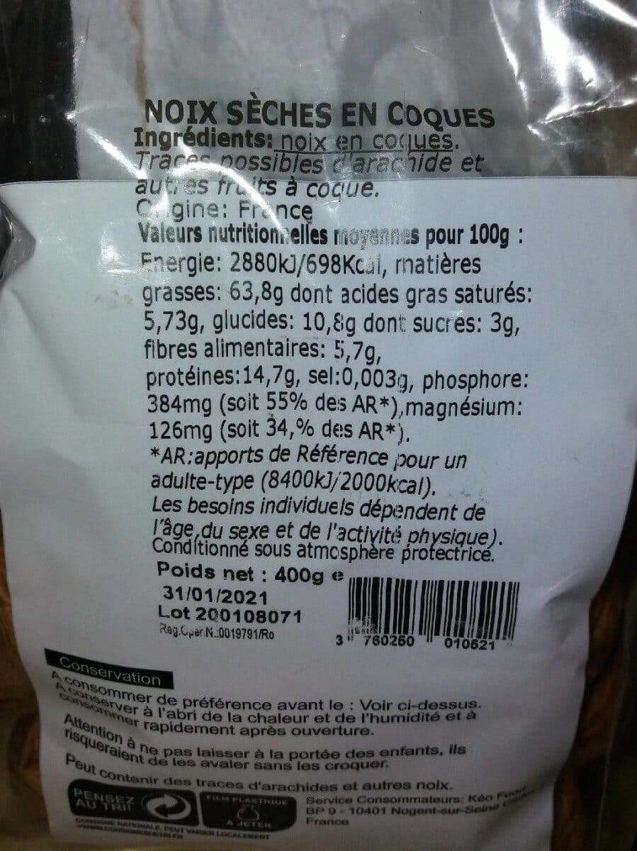KEO Noix Sèches packshot