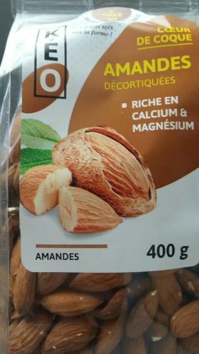 Kéo Amandes decortiquées packshot
