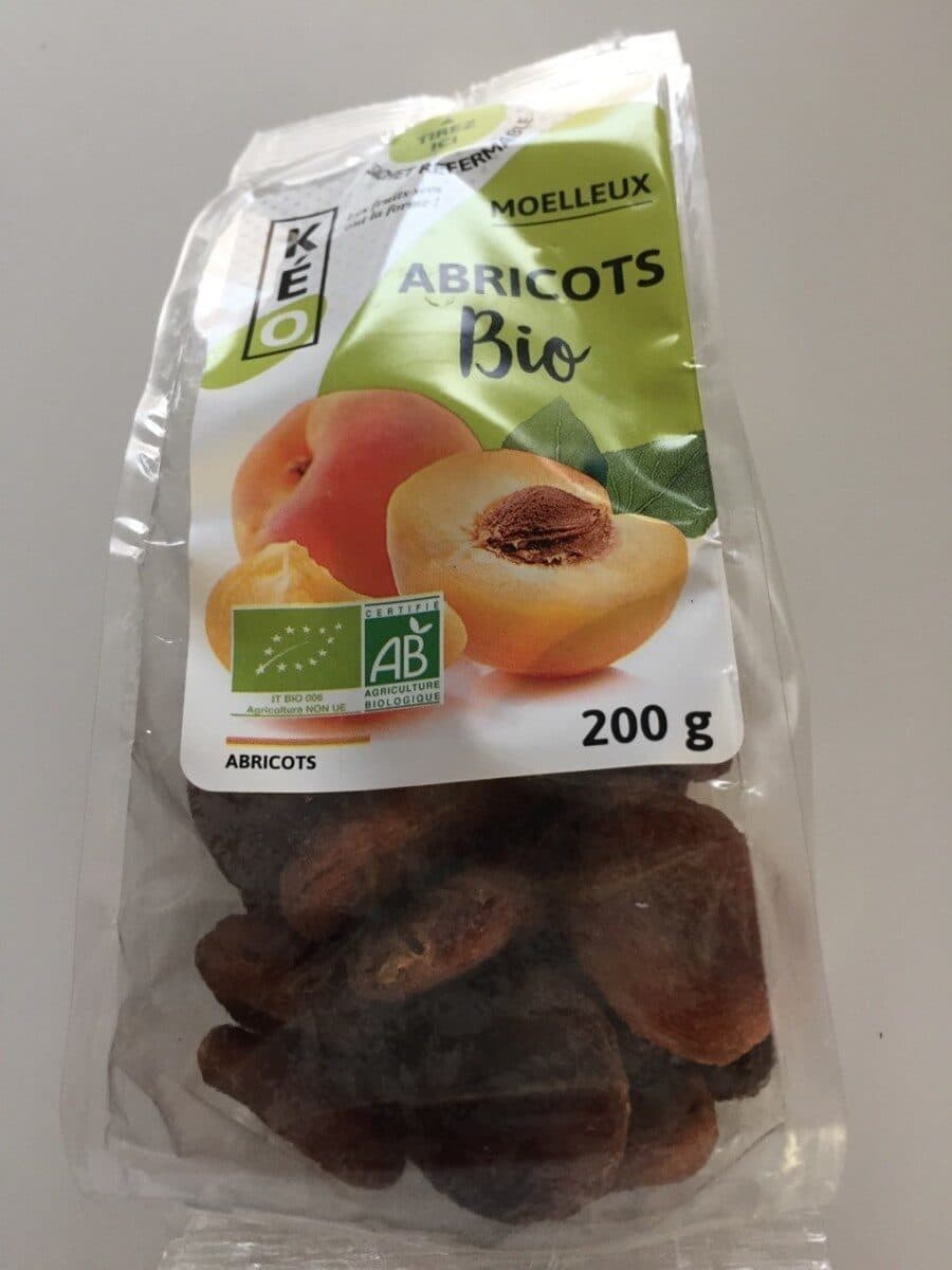 Kéo ABRICOTS BIO packshot