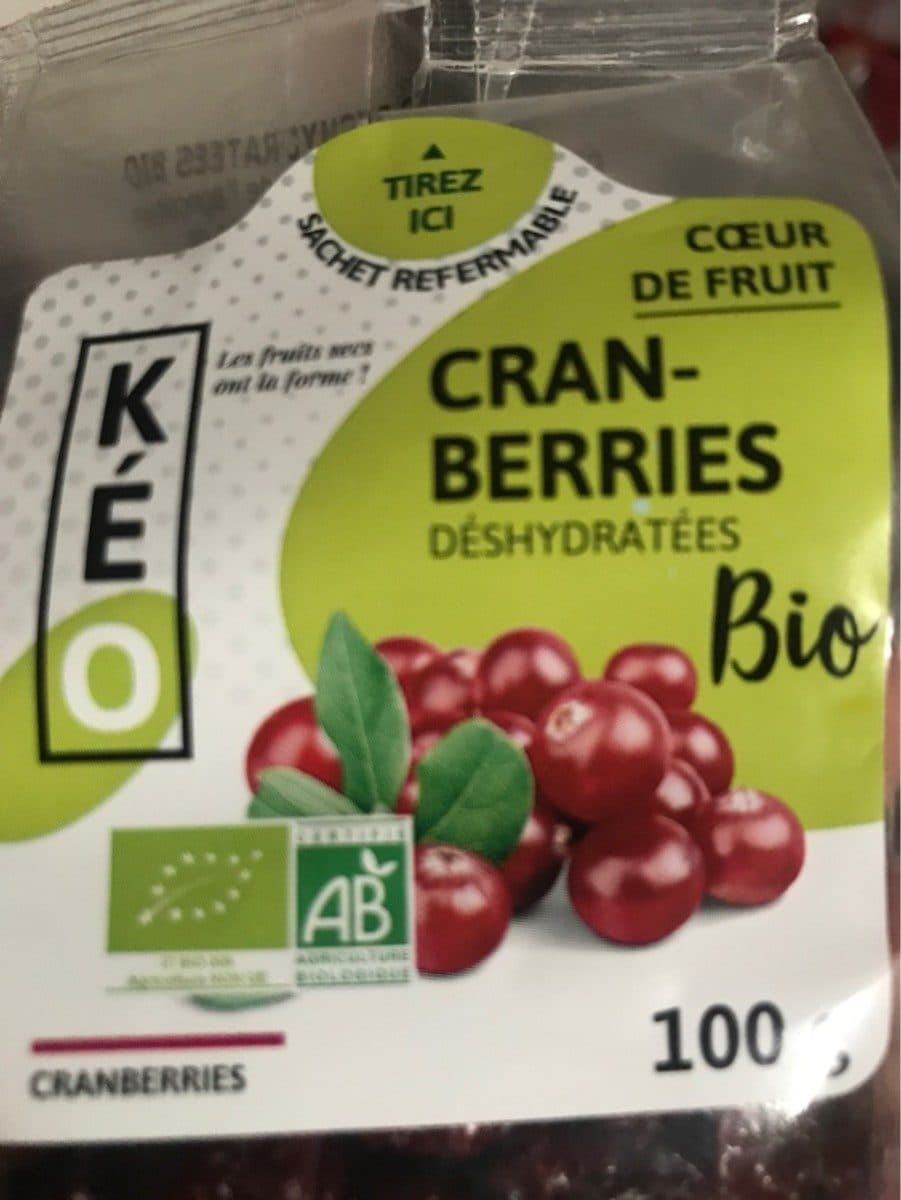 Kéo Cranberries deshydratees packshot